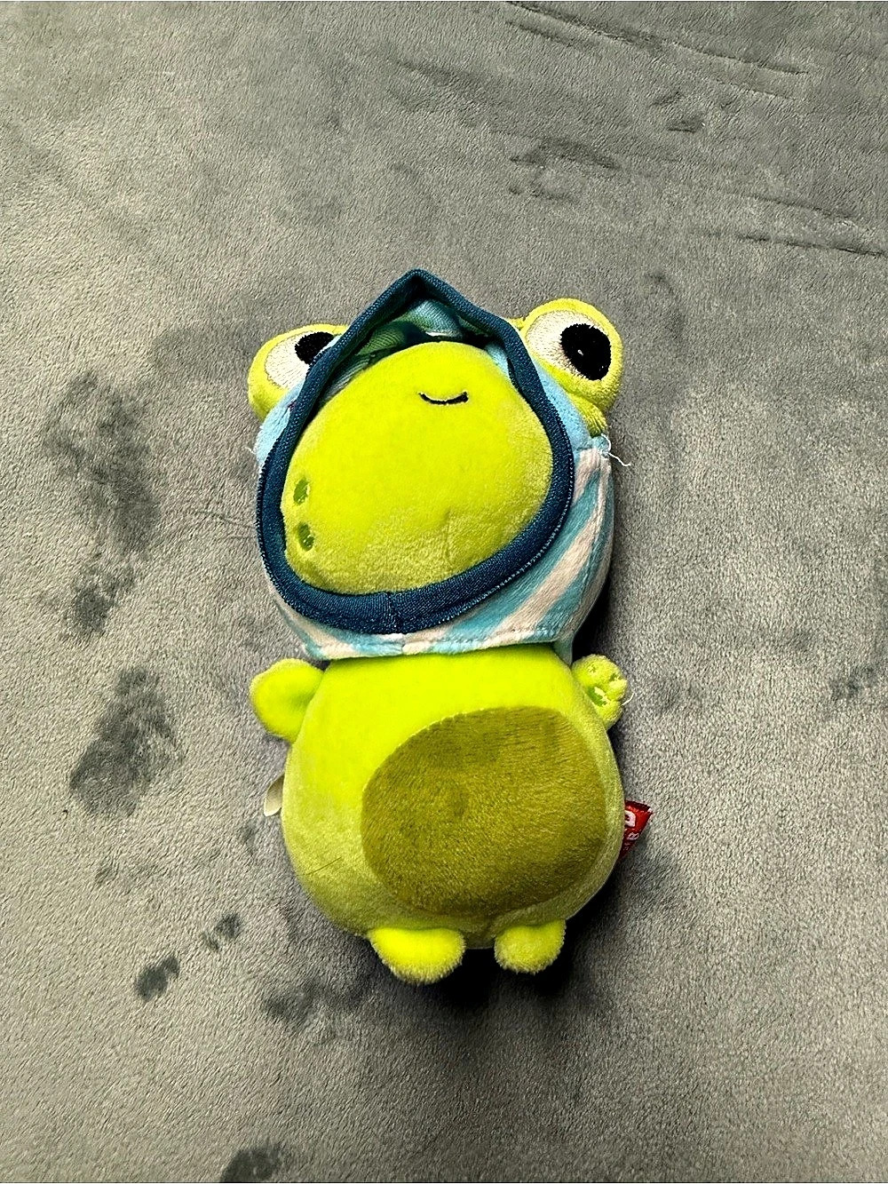 Land of B. Green Frog Plush with Blue Hood